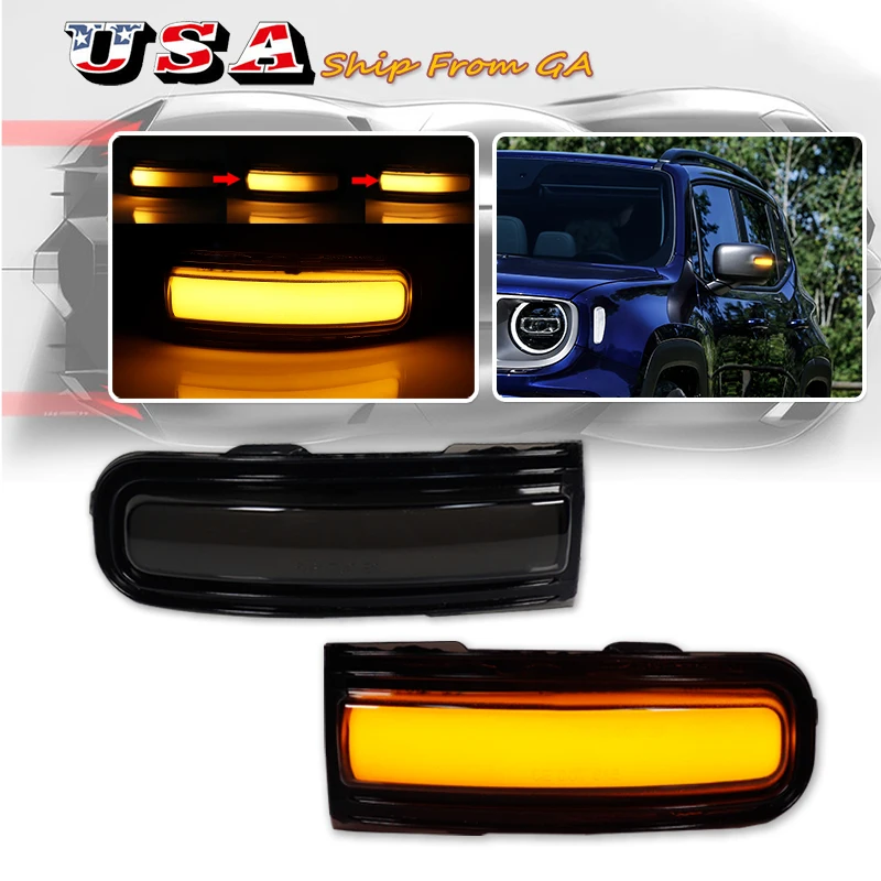 2Pcs Dynamic Amber LED Side Marker Turn Signal Sequential Blinker Light For Jeep Renegade 2015 2016 2017 2018 2019 2020-2022
2Pcs Dynamic Amber LED Side Marker Turn Signal Sequential Blinker Light For Jeep Renegade 2015 2016 2017 2018 2019 2020-2022