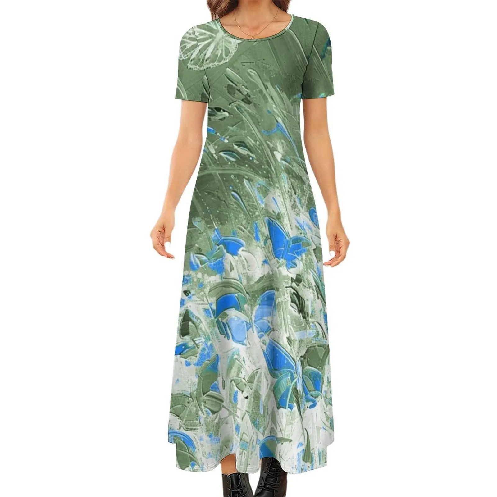 Blue Butterflies in a field of Wild Flowers Round Neck Short Sleeve Dress party dresses woman ladies dresses for women 2024
Blue Butterflies in a field of Wild Flowers Round Neck Short Sleeve Dress party dresses woman ladies dresses for women 2024