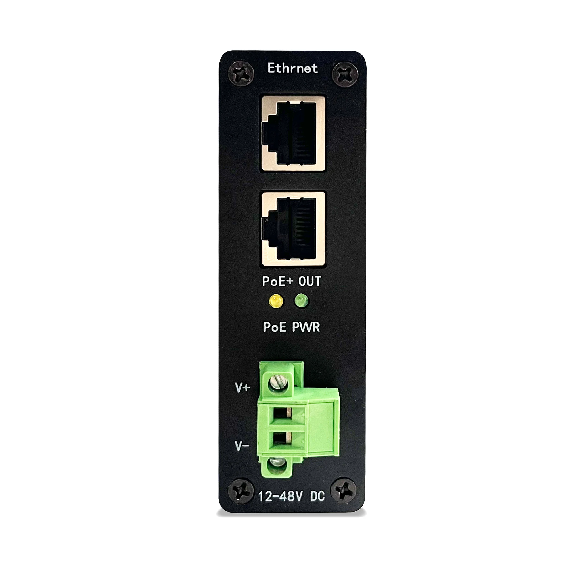 IEEE802.3BT DIN RAIL 48v 10G Industrial PoE++ Injector 90w-95w with 12-48v DC Input
IEEE802.3BT DIN RAIL 48v 10G Industrial PoE++ Injector 90w-95w with 12-48v DC Input