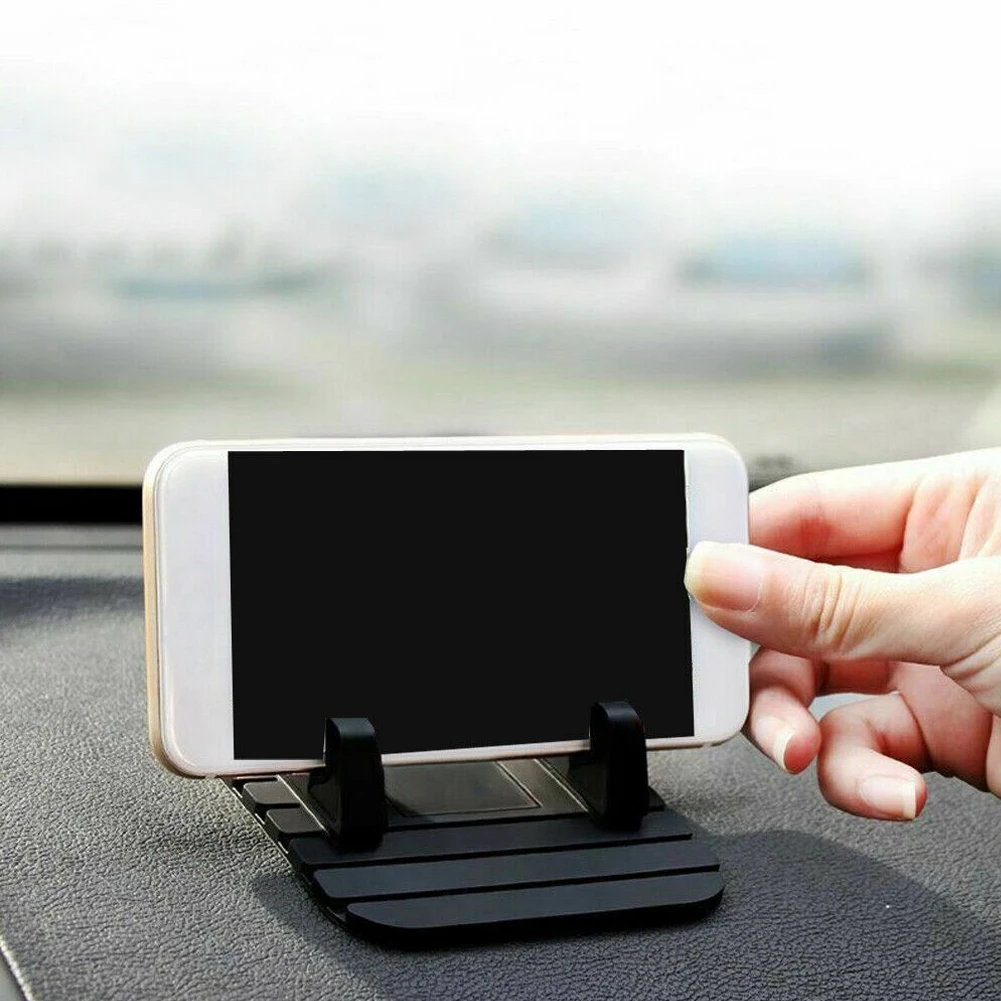 Car Dashboard Nonslip Rubber Mat Phone Holder Pad Stand, Black, Easy to Clean, Non Magnetic and No Glue Required
Car Dashboard Nonslip Rubber Mat Phone Holder Pad Stand, Black, Easy to Clean, Non Magnetic and No Glue Required