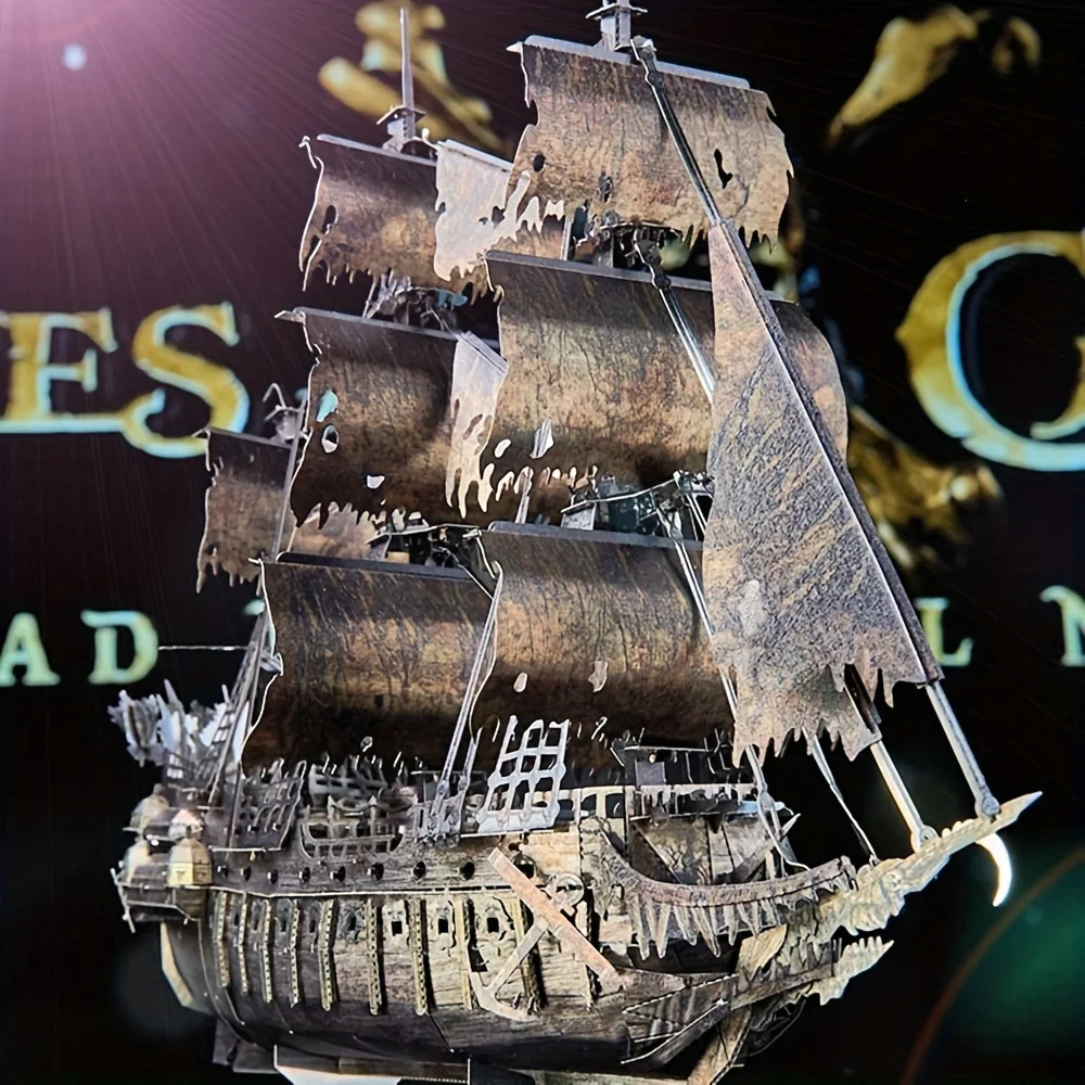 3D Metal Puzzle Flying Dutchman Pirate Ship Model Kit DIY Laser Cut Assemble Jigsaw Toys Desktop Decoration Gift For Adults
3D Metal Puzzle Flying Dutchman Pirate Ship Model Kit DIY Laser Cut Assemble Jigsaw Toys Desktop Decoration Gift For Adults