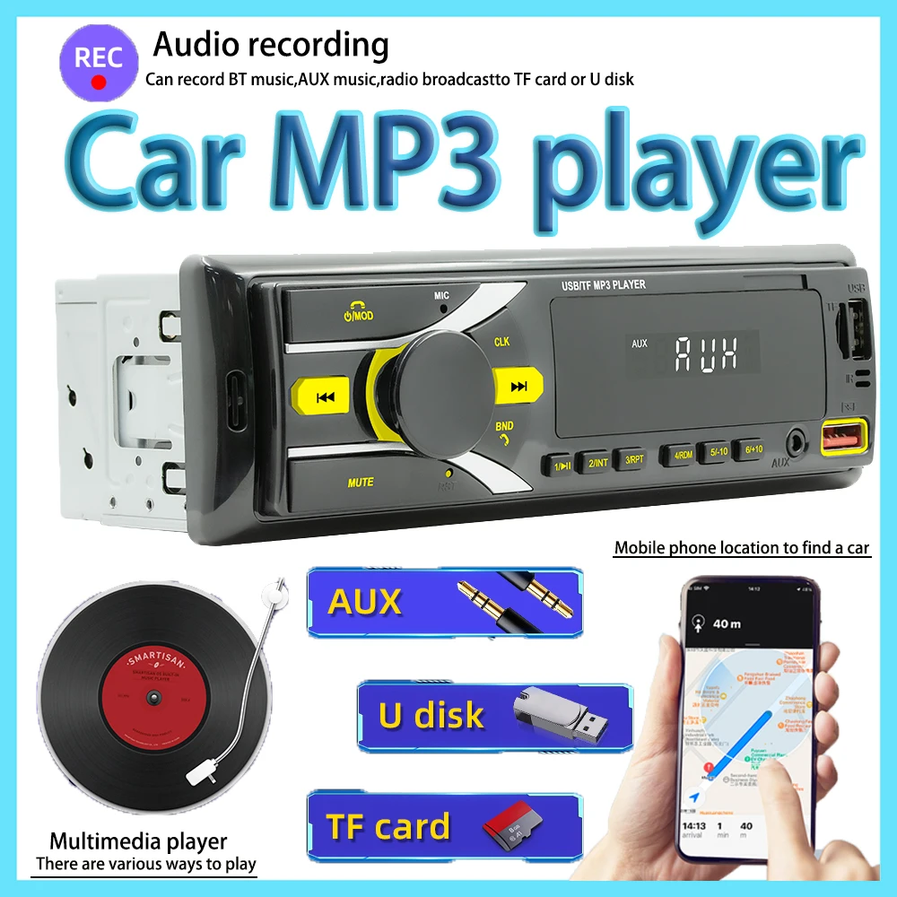 DuoDton Car Radio 1din Audio Bluetooth Stereo MP3 Player FM Receiver 60Wx4 Support Phone Charging AUX/USB/TF Card In Dash Kit
DuoDton Car Radio 1din Audio Bluetooth Stereo MP3 Player FM Receiver 60Wx4 Support Phone Charging AUX/USB/TF Card In Dash Kit