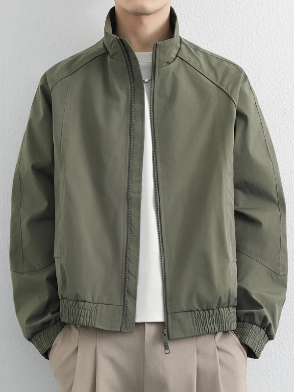 Spring New Loose Fit Zipper Jacket Men's Casual Style Pure Color Thin Model Stand Collar Spring Autumn Daily Wear
Spring New Loose Fit Zipper Jacket Men's Casual Style Pure Color Thin Model Stand Collar Spring Autumn Daily Wear
