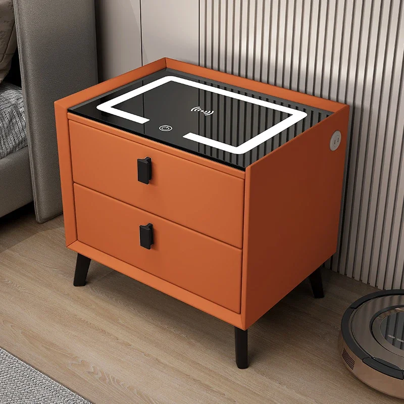 Nordic Nightstands Multi-functional Smart Bedside Table Wireless Charging for Phone Simple Light Luxury Bedside Storage Cabinet
Nordic Nightstands Multi-functional Smart Bedside Table Wireless Charging for Phone Simple Light Luxury Bedside Storage Cabinet