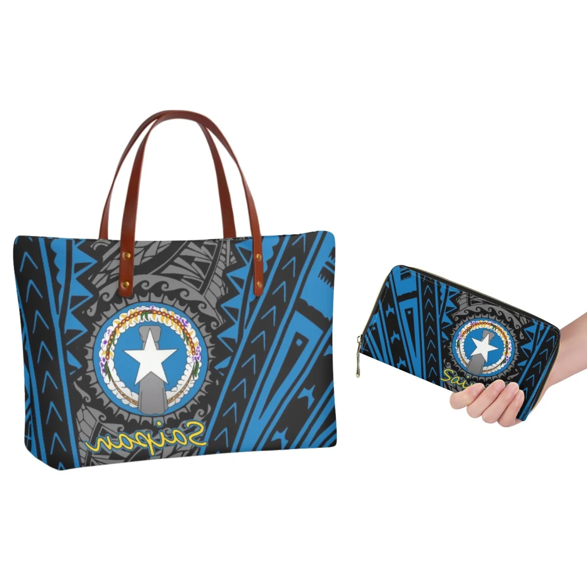 FORUDESIGNS Saipan Icon Tote Bag Plus Wallet Combination Retro Ethnic Style Ladies Handbag Fashionable Large Capacity Bags
FORUDESIGNS Saipan Icon Tote Bag Plus Wallet Combination Retro Ethnic Style Ladies Handbag Fashionable Large Capacity Bags