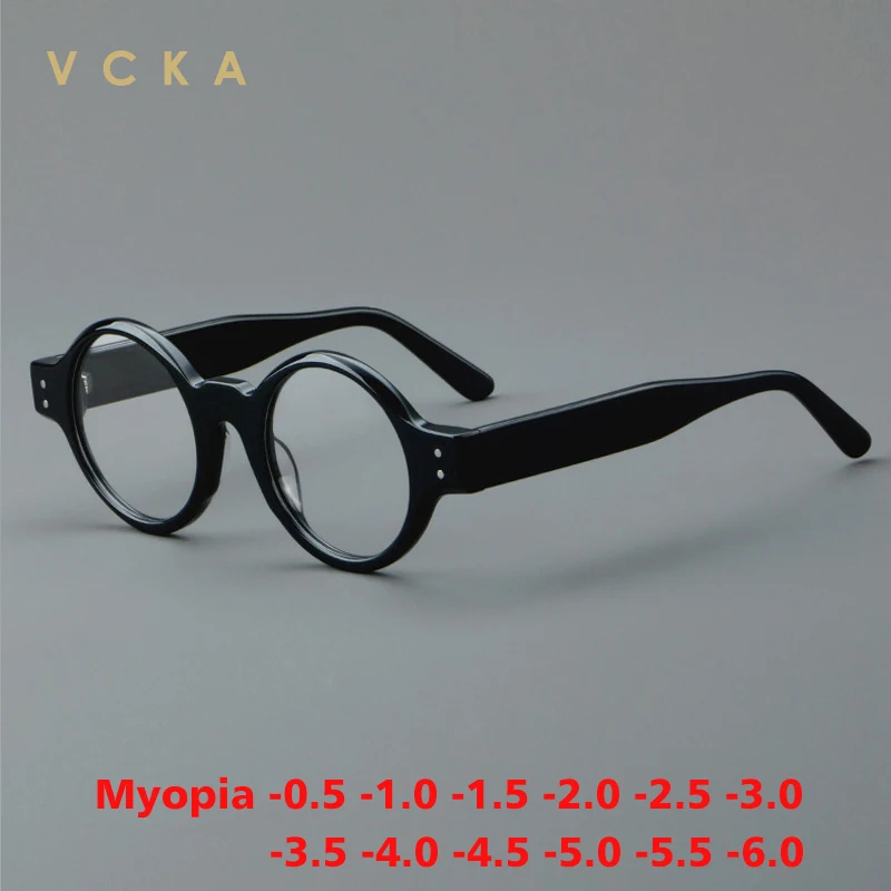 Мужские и женские очки для близорукости VCKA, винтажные ацетатные большие квадратные очки по рецепту, роскошные ретро-очки от-2024 до-0,50, 6,0
Мужские и женские очки для близорукости VCKA, винтажные ацетатные большие квадратные очки по рецепту, роскошные ретро-очки от-2024 до-0,50, 6,0