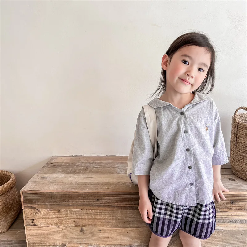 Childrens Top 2026 Spring Summer New Korean Edition Short Sleeve Shirt Casual Daily Fashionable Versatile Wear
Childrens Top 2026 Spring Summer New Korean Edition Short Sleeve Shirt Casual Daily Fashionable Versatile Wear