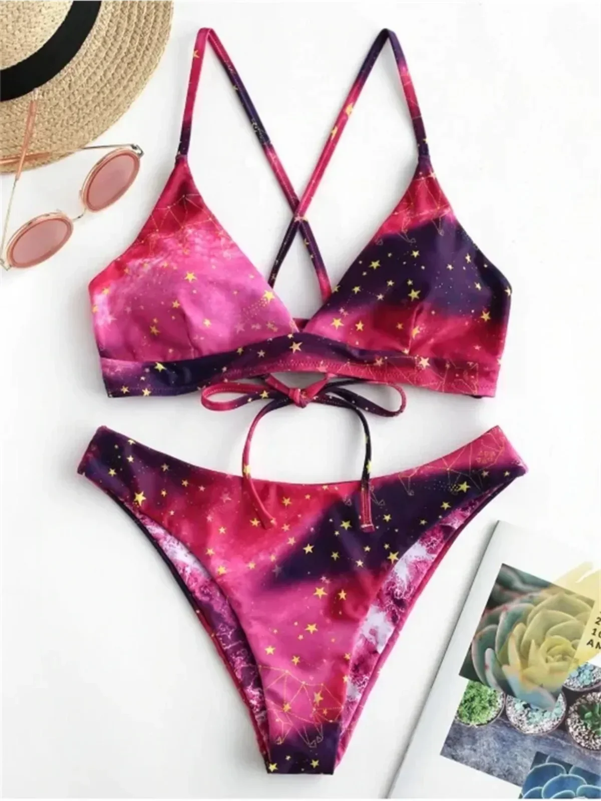 Starry Sky Print Reversible Bikini Sets Women Sexy Thong Two Pieces Swimsuits 2025 Girl Summer Beach Bathing Suit Micro Swimwear
Starry Sky Print Reversible Bikini Sets Women Sexy Thong Two Pieces Swimsuits 2025 Girl Summer Beach Bathing Suit Micro Swimwear