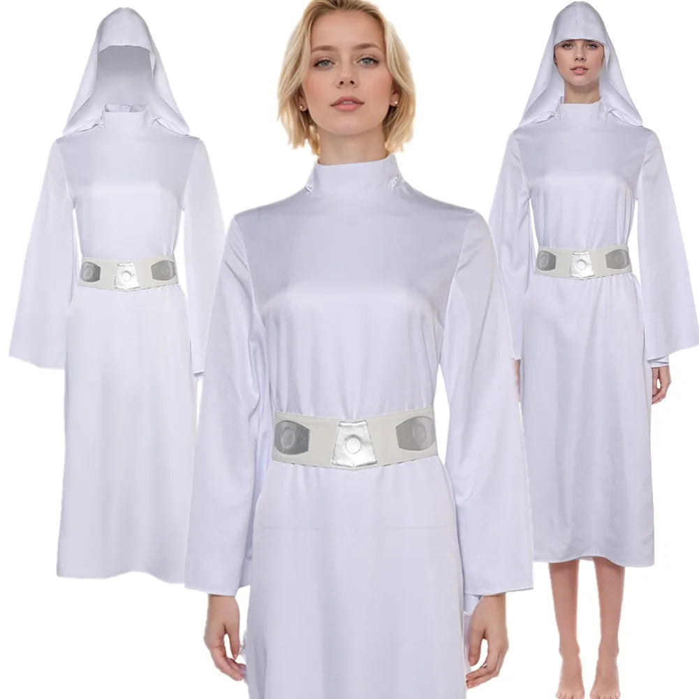 Leia Cosplay Princess Costume Belt Robe Top Skirt for Women Adult Battle Cloth Outfits Halloween Carnival Party Fantasy Suit
Leia Cosplay Princess Costume Belt Robe Top Skirt for Women Adult Battle Cloth Outfits Halloween Carnival Party Fantasy Suit