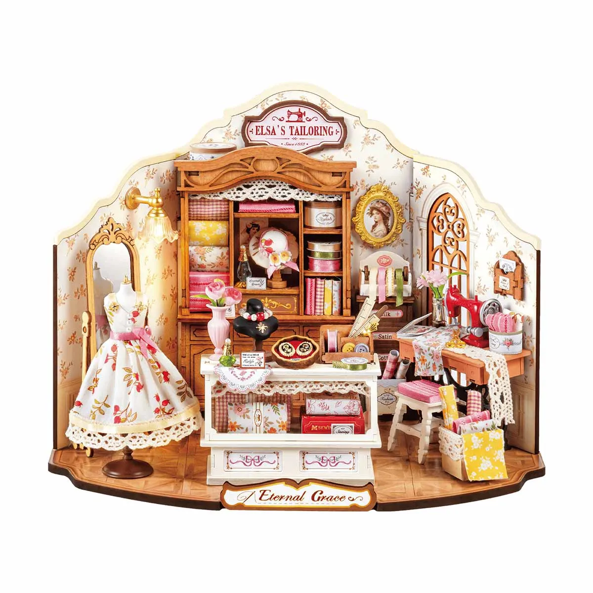 Robotime Elsa's Tailoring DIY Miniature House Miniature Craft Studio Victorian Style Decor For Miniature Collectors Kids Adults
Robotime Elsa's Tailoring DIY Miniature House Miniature Craft Studio Victorian Style Decor For Miniature Collectors Kids Adults