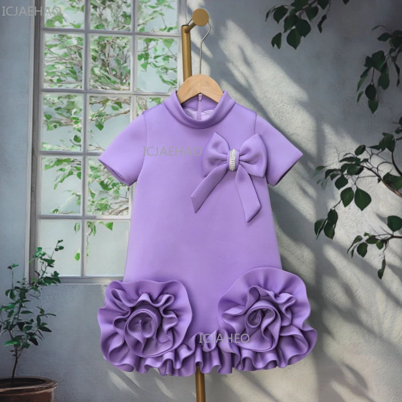 Kids Gown Stand Collar 3D Flowers Girls Celebration Evening Costume Ramadan Eid Dress Bow Tie Princess Children Formal Party
Kids Gown Stand Collar 3D Flowers Girls Celebration Evening Costume Ramadan Eid Dress Bow Tie Princess Children Formal Party