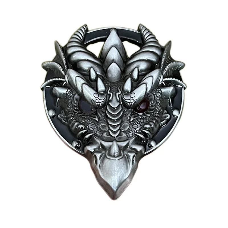 Zinc alloy dragon head belt buckle in western style
Zinc alloy dragon head belt buckle in western style