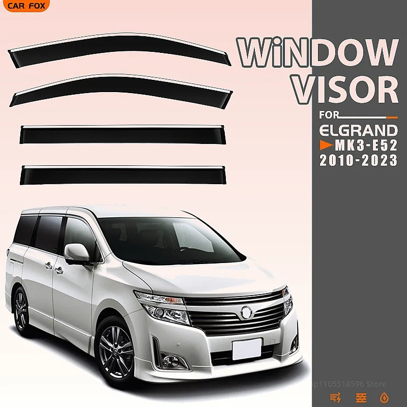 For Nissan Elgrand 2010-2023 Car Window Visor Rain Sun Shade Side Windshield Awning Auto Accessories
For Nissan Elgrand 2010-2023 Car Window Visor Rain Sun Shade Side Windshield Awning Auto Accessories