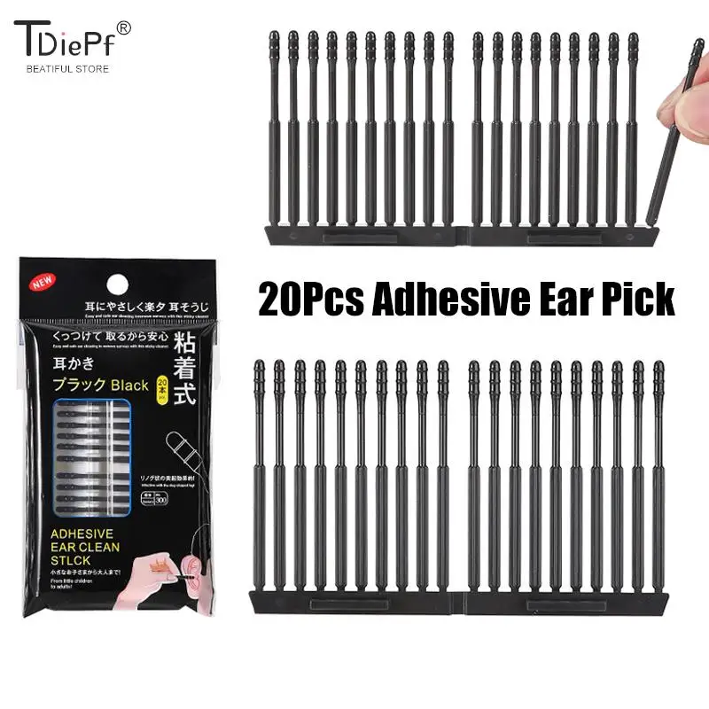 20pc/Bag Disposable Adhesive Ear Pick Portable Sticky Ear Swabs Pick Spiral Tips Wax Removal Remover Tool Kit Cleaner Stick Tool
20pc/Bag Disposable Adhesive Ear Pick Portable Sticky Ear Swabs Pick Spiral Tips Wax Removal Remover Tool Kit Cleaner Stick Tool