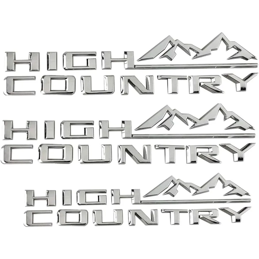 Комплект из 3-х 3D-эмблем-букв High Country для задней двери, замена шильдика для Tahoe Silverado 1500 2500HD 3500HD 2019-2023 гг.
Комплект из 3-х 3D-эмблем-букв High Country для задней двери, замена шильдика для Tahoe Silverado 1500 2500HD 3500HD 2019-2023 гг.