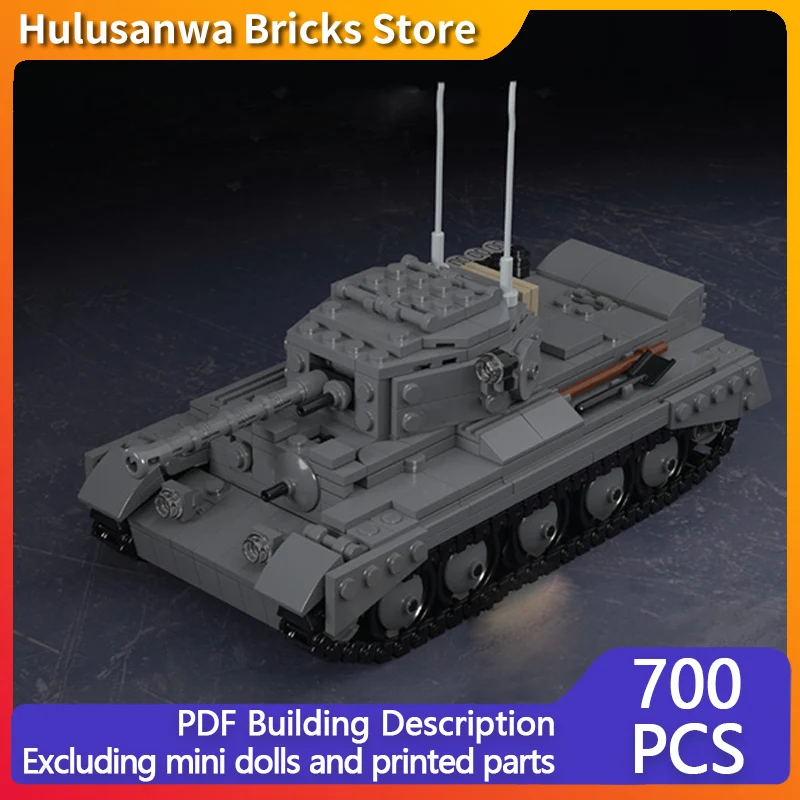 A27M British Cruiser Tank Model MOC Building Bricks War Equipment Modular Technology Gifts Holiday Assemble Children Toys Suit
A27M British Cruiser Tank Model MOC Building Bricks War Equipment Modular Technology Gifts Holiday Assemble Children Toys Suit