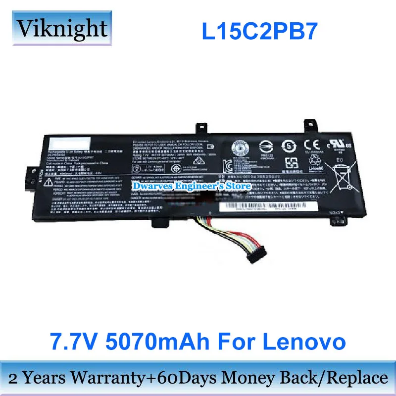 Подлинный L15C2PB7 L15C2PB5 аккумулятор 7,7 В 5070 мАч 39Wh для Lenovo IdeaPad 310-15ABR 310-15IAP 310-15IKB 510-15IKB 510-15ISK ноутбук
Подлинный L15C2PB7 L15C2PB5 аккумулятор 7,7 В 5070 мАч 39Wh для Lenovo IdeaPad 310-15ABR 310-15IAP 310-15IKB 510-15IKB 510-15ISK ноутбук
