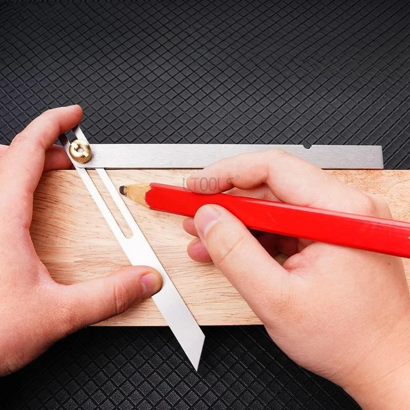 Устройство для рисования линий с шипом «ласточкин хвост», прочная складная угловая линейка из нержавеющей стали, удобные инструменты для рисования параллельных линий для деревообработки 
Устройство для рисования линий с шипом «ласточкин хвост», прочная складная угловая линейка из нержавеющей стали, удобные инструменты для рисования параллельных линий для деревообработки