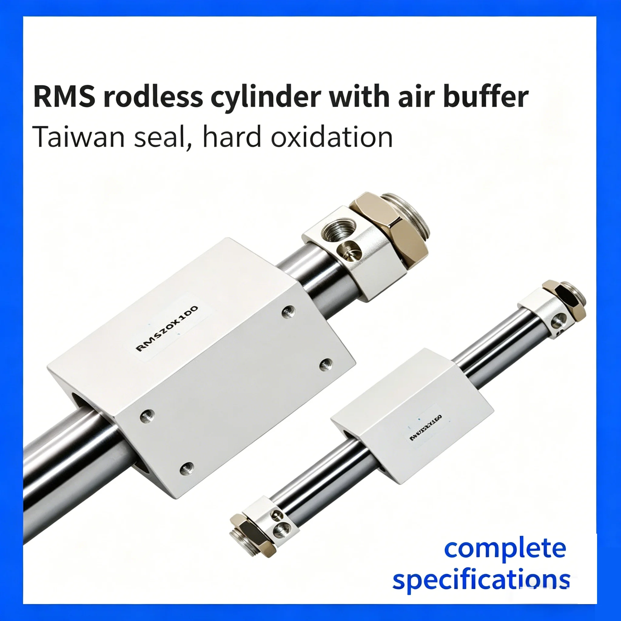 Magnetic Coupling Rodless Cylinder Air Buffer RMS10/16/20/25/32/40-100X200X300
Magnetic Coupling Rodless Cylinder Air Buffer RMS10/16/20/25/32/40-100X200X300