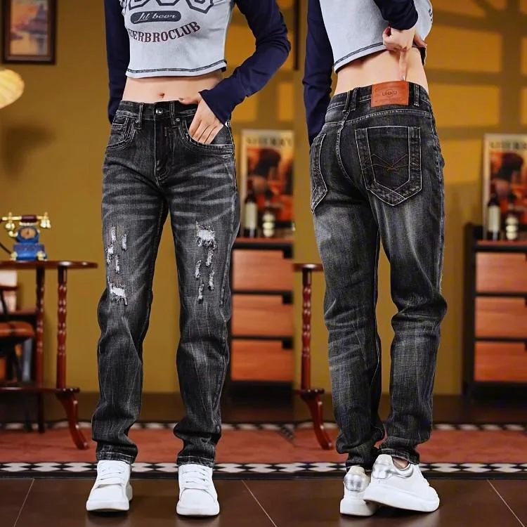 Джинсы High Street Denim в стиле пэчворк, высококачественные, американские, модные, эластичные, прямые, винтажные, утягивающие, длинные брюки, повседневные, хлопковые
Джинсы High Street Denim в стиле пэчворк, высококачественные, американские, модные, эластичные, прямые, винтажные, утягивающие, длинные брюки, повседневные, хлопковые