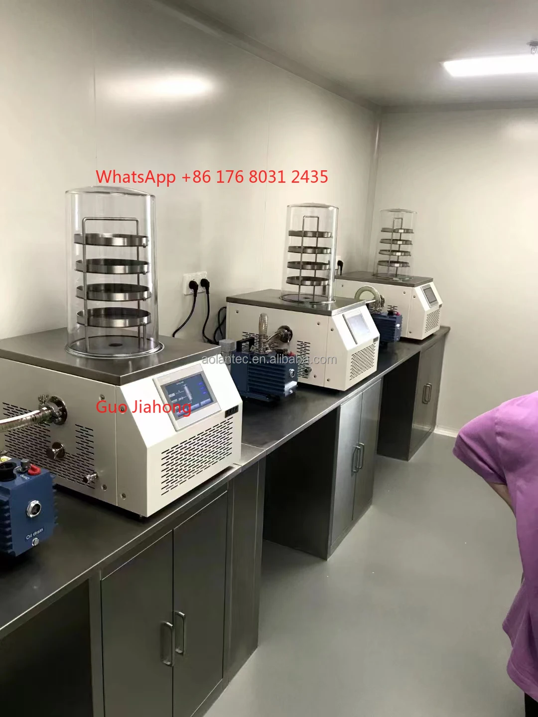 Lab Vacuum Dryer Machine Desktop Mini Cold Trap -80 C°Stopper Tray Lyophilizer with Pump for Sale
Lab Vacuum Dryer Machine Desktop Mini Cold Trap -80 C°Stopper Tray Lyophilizer with Pump for Sale