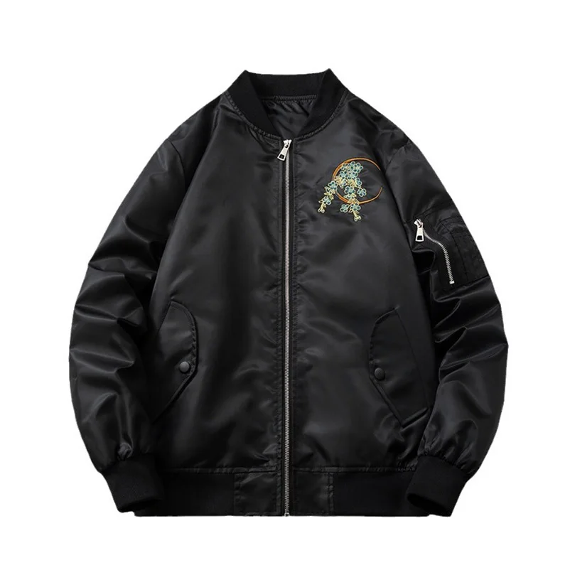 Мужские куртки-бомберы с вышивкой дракона, бейсбольные куртки, утепленная верхняя одежда, хип-хоп, весна-зима, ветровка Sukajan, MA1 Z1
Мужские куртки-бомберы с вышивкой дракона, бейсбольные куртки, утепленная верхняя одежда, хип-хоп, весна-зима, ветровка Sukajan, MA1 Z1