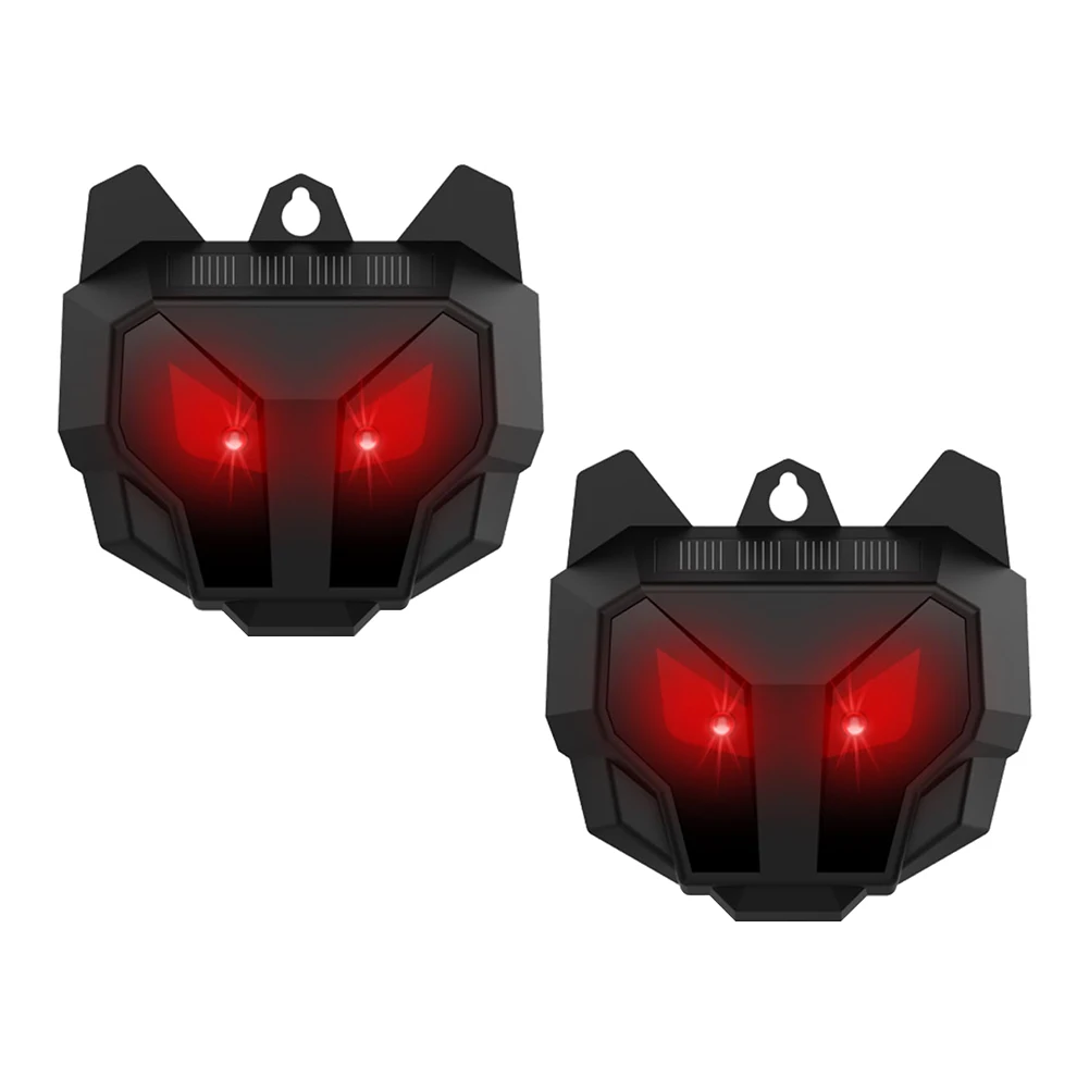2Pcs Outdoor Coyote Raccoon Deterrent IP44 Waterproof Wild Boar Rabbit Repeller Solar Nocturnal Animal Repeller for Fox Raccoon
2Pcs Outdoor Coyote Raccoon Deterrent IP44 Waterproof Wild Boar Rabbit Repeller Solar Nocturnal Animal Repeller for Fox Raccoon