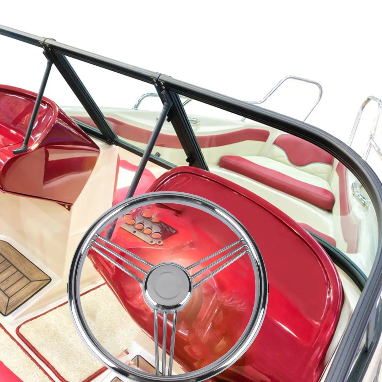 Boat Steering Wheel 9 Spokes Professional Spare Parts Marine Steering Wheel for
Boat Steering Wheel 9 Spokes Professional Spare Parts Marine Steering Wheel for