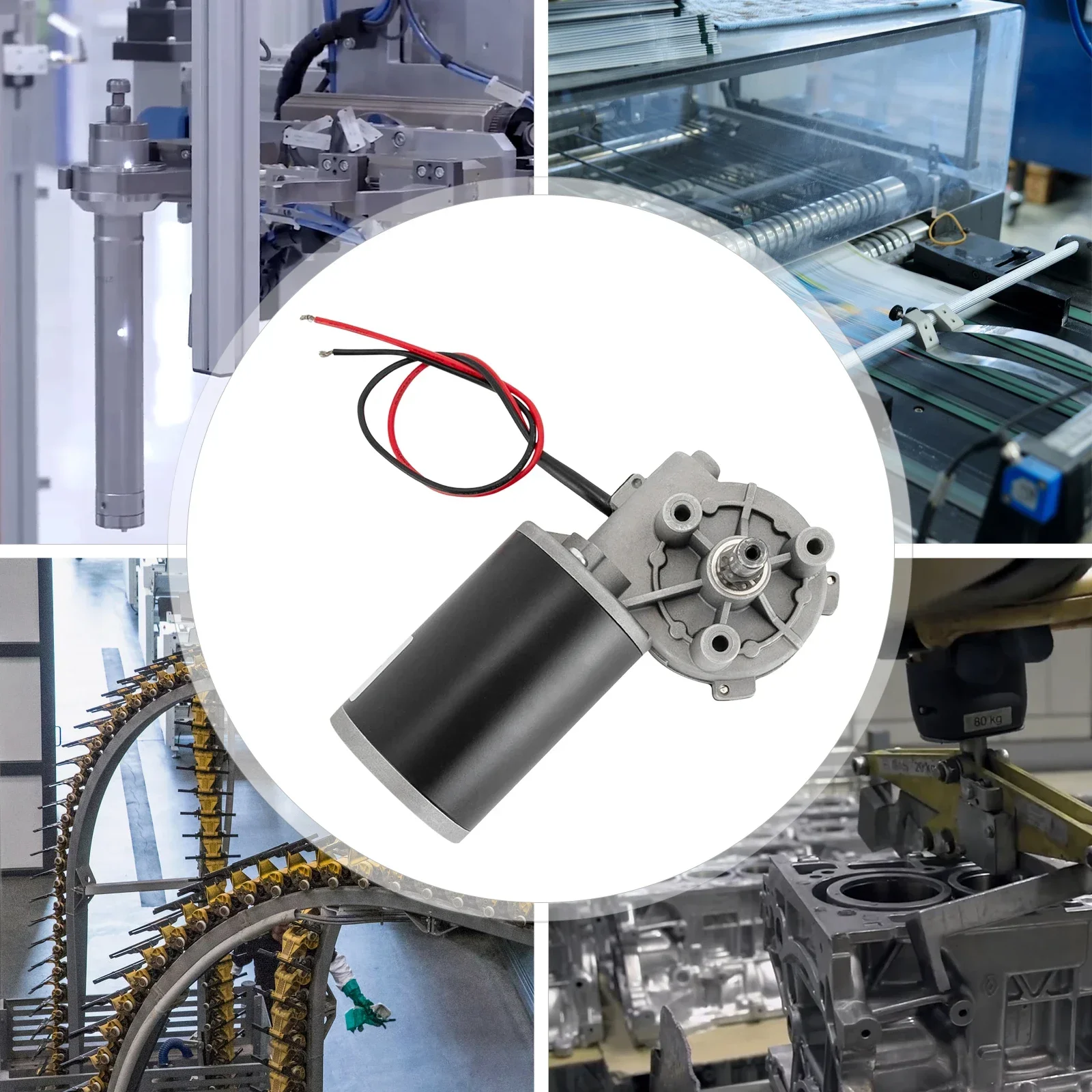 24V DC Reduction Motor,adjusting The Positive and Negative Direction,PWM Speed Control 80W High Efficiency Motor-Left
24V DC Reduction Motor,adjusting The Positive and Negative Direction,PWM Speed Control 80W High Efficiency Motor-Left