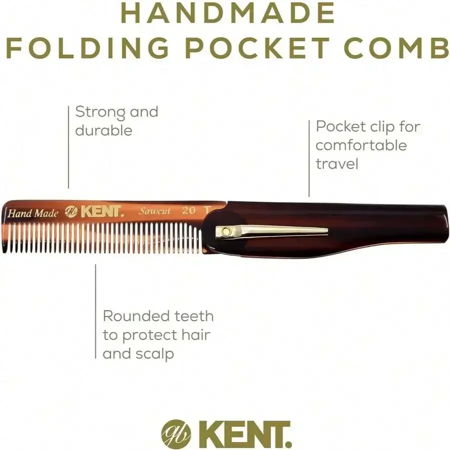 Handmade Folding Pocket Comb For Men And Women, Fine Tooth Hair Beard Mustache Grooming Tool
Handmade Folding Pocket Comb For Men And Women, Fine Tooth Hair Beard Mustache Grooming Tool