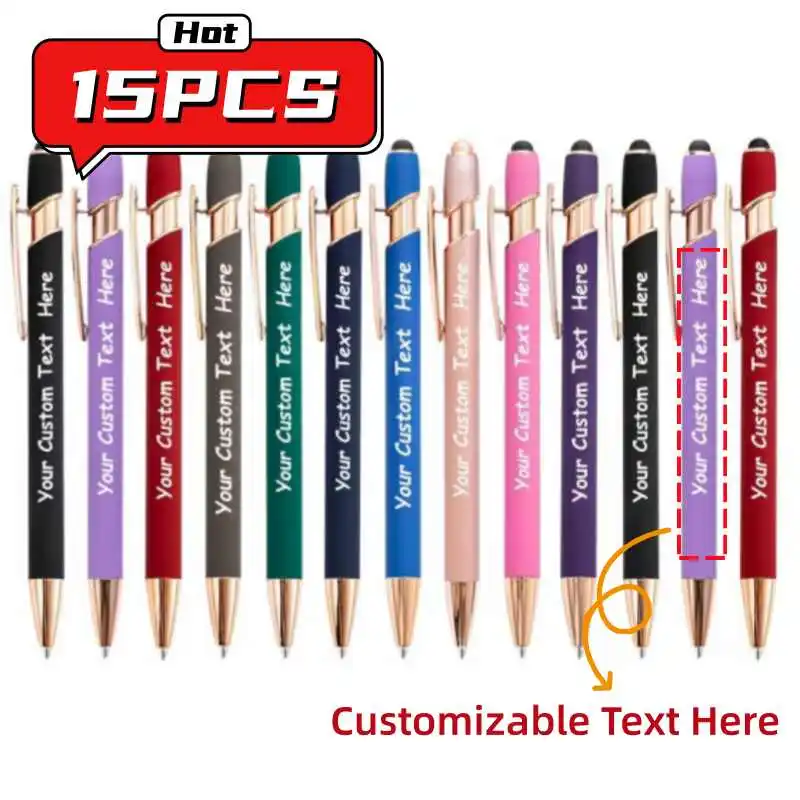 15PCS Personalized Metal Ballpoint Pens Set Customizable Multifunctional Writing Tools for School Office Ideal Gifts Set
15PCS Personalized Metal Ballpoint Pens Set Customizable Multifunctional Writing Tools for School Office Ideal Gifts Set