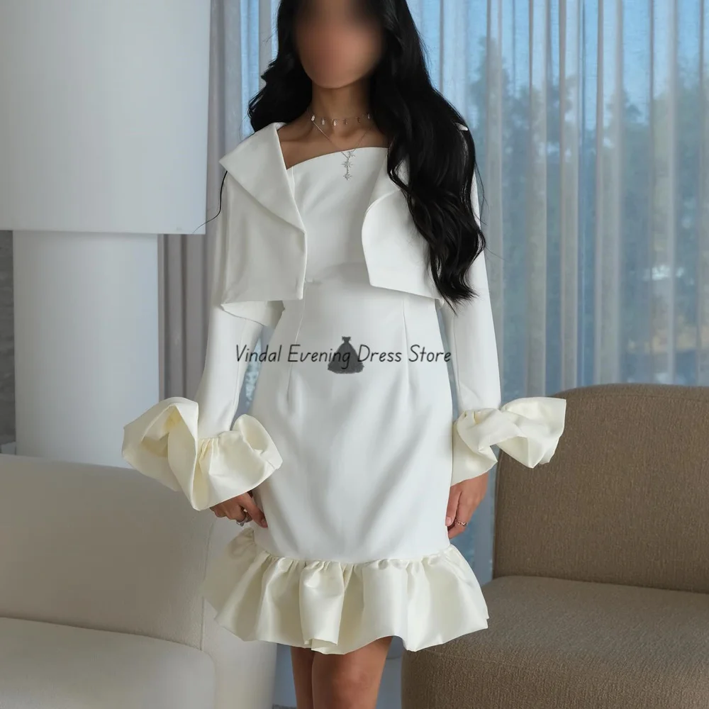 Vindal Knee-Length Gown Customized Long Sleeves Straight Vintage Simple Formal Wedding Part Evening Dresses Women Daily Dresses
Vindal Knee-Length Gown Customized Long Sleeves Straight Vintage Simple Formal Wedding Part Evening Dresses Women Daily Dresses