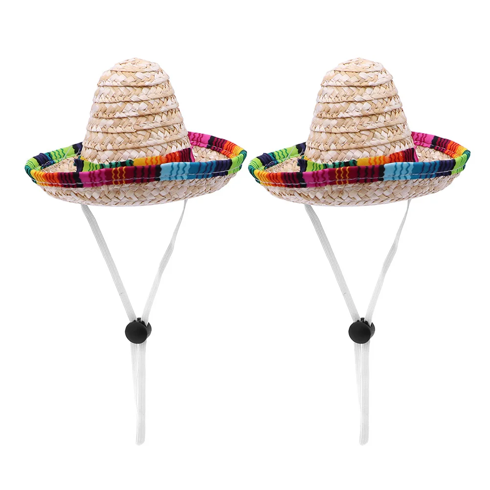 2 Pcs Pet Straw Hat Woven Dog Hats Decorative Small Puppy Caps Sombrero Decors Costume
2 Pcs Pet Straw Hat Woven Dog Hats Decorative Small Puppy Caps Sombrero Decors Costume