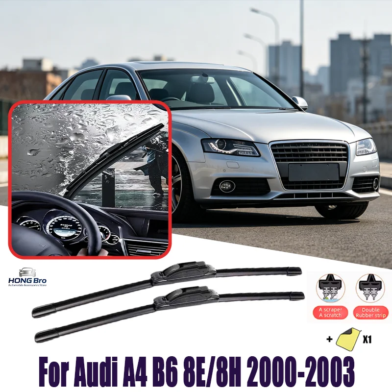 For Audi A4 B6 8E/8H 2000-2003 22"+22" Silicone Wiper Blades, Silent Upgrade, Quiet Durable, All-Season, Windshield Windscreen
For Audi A4 B6 8E/8H 2000-2003 22"+22" Silicone Wiper Blades, Silent Upgrade, Quiet Durable, All-Season, Windshield Windscreen