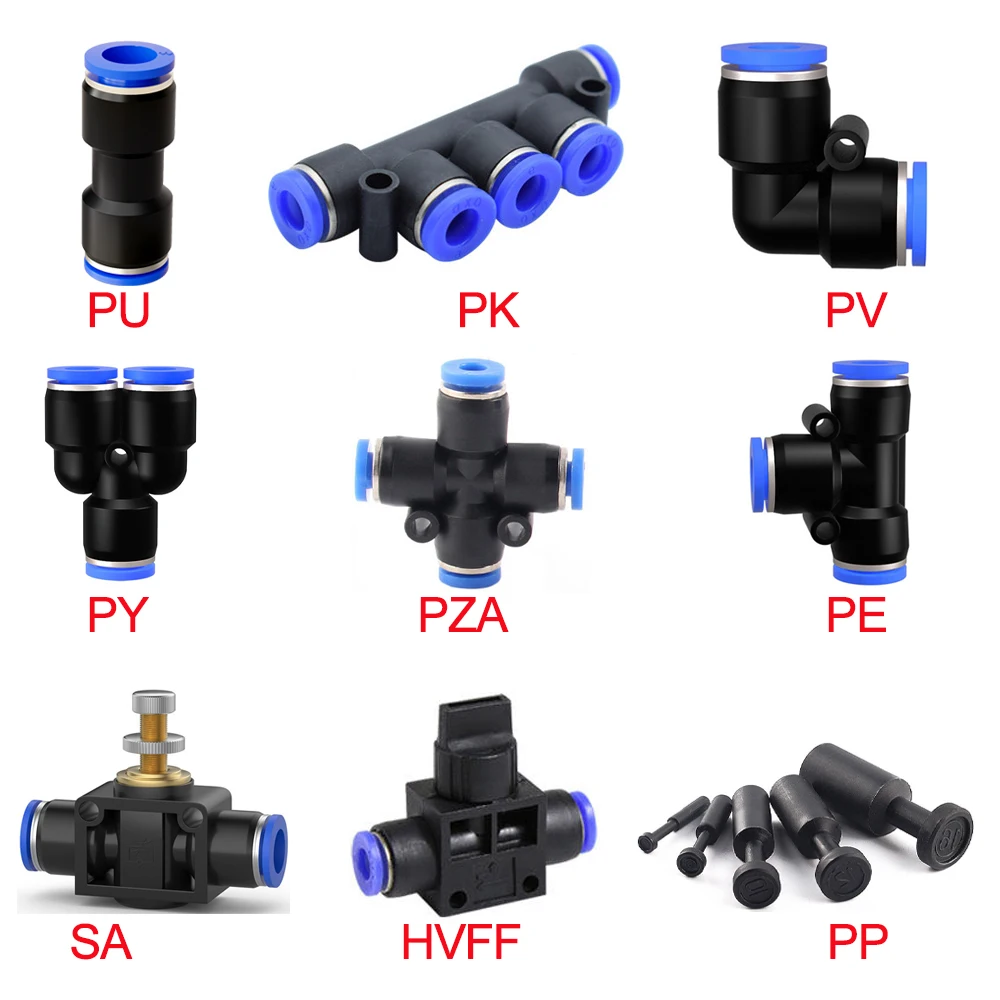 Air Pneumatic Fitting Quick Push In Hose Couping Pipe Connector Tube Fittings 4/5/6/8/10/12/14/16mm PU PK PV for Air Water Hose
Air Pneumatic Fitting Quick Push In Hose Couping Pipe Connector Tube Fittings 4/5/6/8/10/12/14/16mm PU PK PV for Air Water Hose