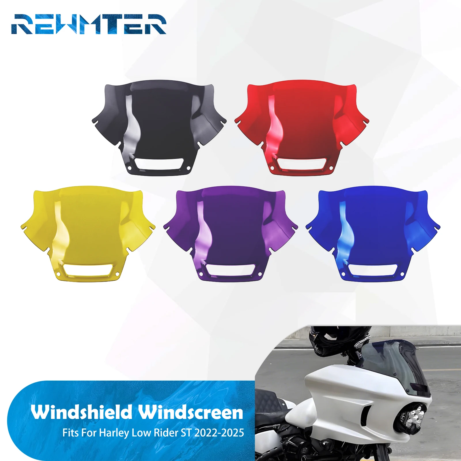 Motorcycle Windshield Windscreen Fairing 8.5" Height Wind Screen Shield Deflector For Harley Low Rider ST 2022 2023 2024 2025
Motorcycle Windshield Windscreen Fairing 8.5" Height Wind Screen Shield Deflector For Harley Low Rider ST 2022 2023 2024 2025