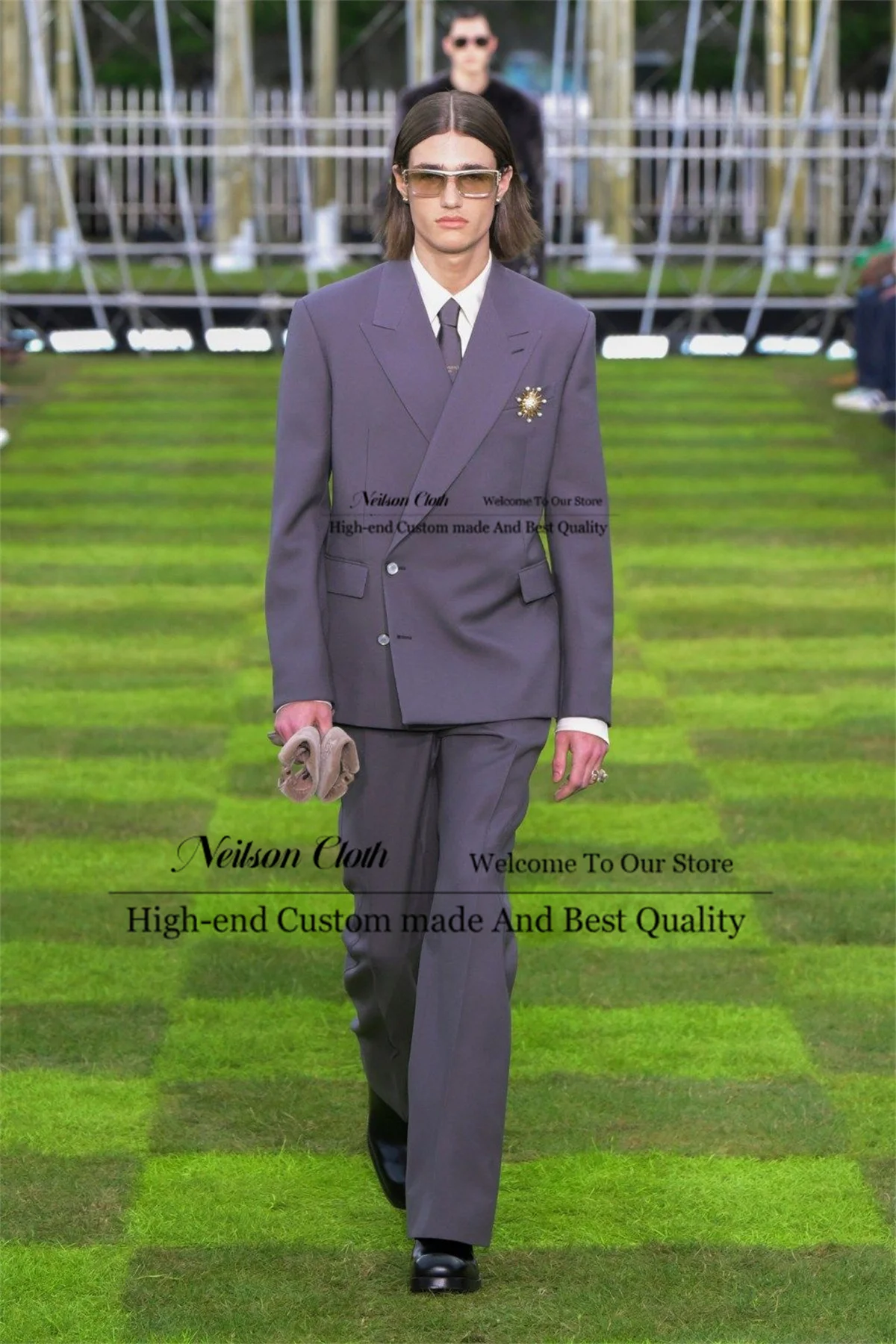 Fashion Single Breasted Male Prom Blazers 2 Pcs Sets Peaked Lapel Groom Wedding Tuxedos Groomsmen Customized Costume Homme
Fashion Single Breasted Male Prom Blazers 2 Pcs Sets Peaked Lapel Groom Wedding Tuxedos Groomsmen Customized Costume Homme