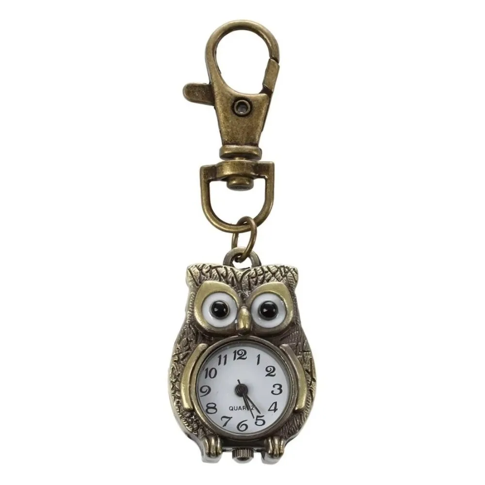 Vintage Owl Shape Pocket Watch Small Alloy Clock Keychain Quartz Pendant Mini Hanging Watch
Vintage Owl Shape Pocket Watch Small Alloy Clock Keychain Quartz Pendant Mini Hanging Watch