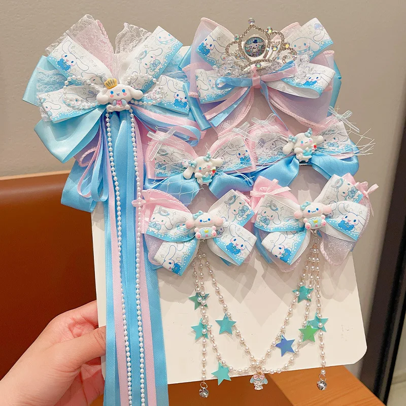 New Sanrio Cinnamoroll Hair Clip Cartoon Anime Lovely Bow Hair Girls Princess Crown Hair Accessories Hair Clips Girls Gifts
New Sanrio Cinnamoroll Hair Clip Cartoon Anime Lovely Bow Hair Girls Princess Crown Hair Accessories Hair Clips Girls Gifts