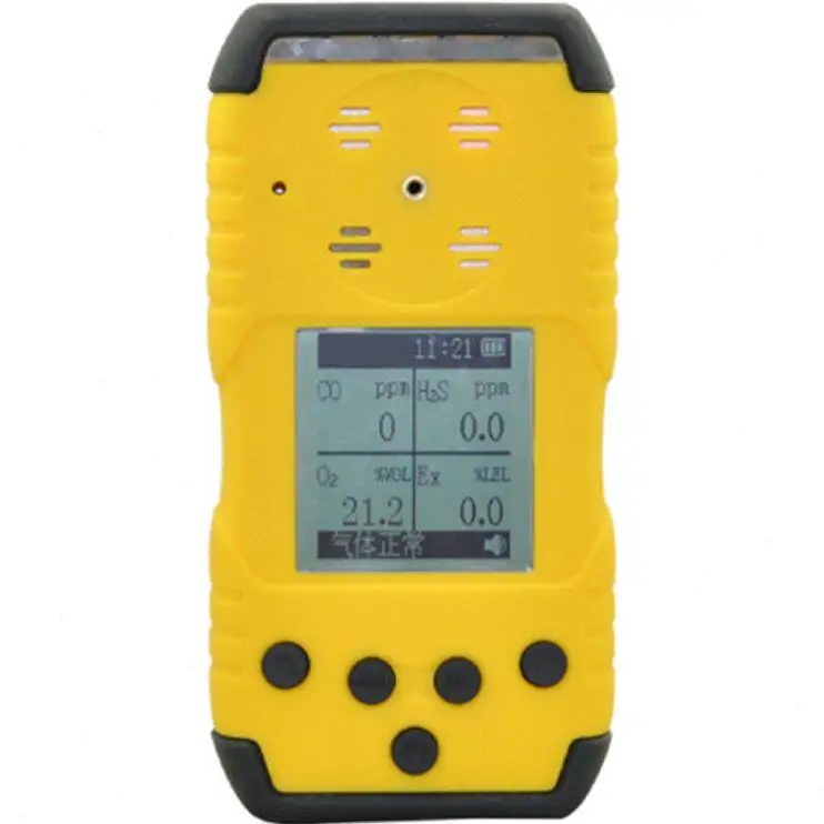 Portable 4-Gas Detector CO H2S O2 Combustible Gas Monitor
Portable 4-Gas Detector CO H2S O2 Combustible Gas Monitor
