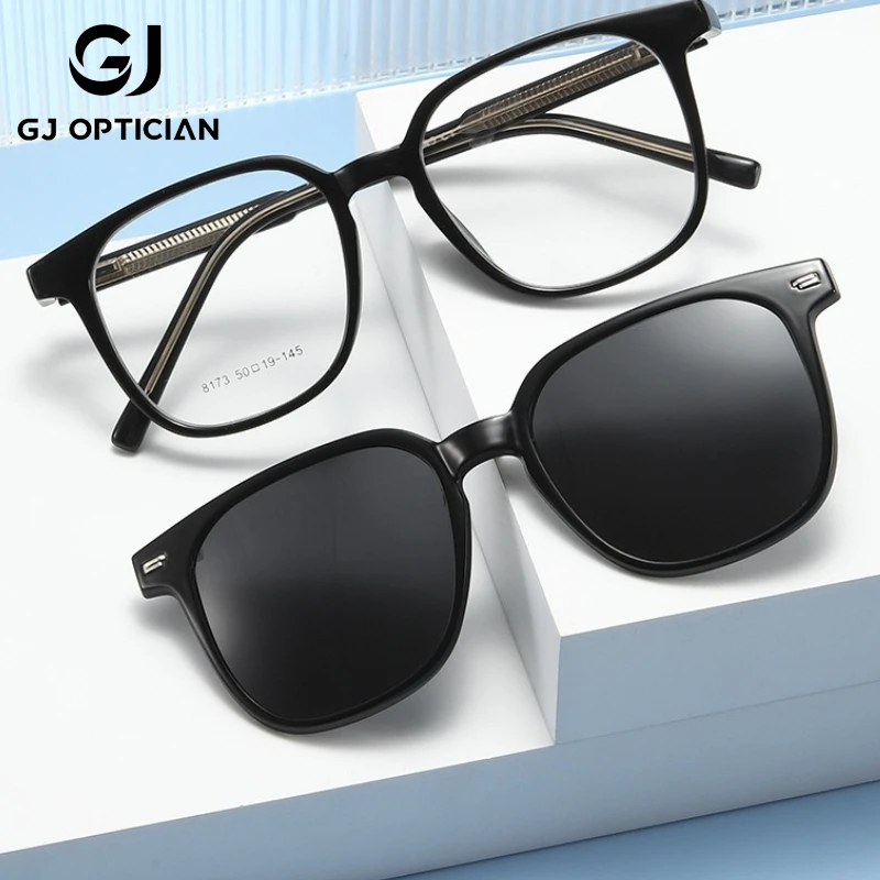 GJ OPTICIAN Round Frame Plastic Titanium Magnetic Clip Glasses Polarized Sunglasses Anti Blue Light Reading Prescription Glasses
GJ OPTICIAN Round Frame Plastic Titanium Magnetic Clip Glasses Polarized Sunglasses Anti Blue Light Reading Prescription Glasses