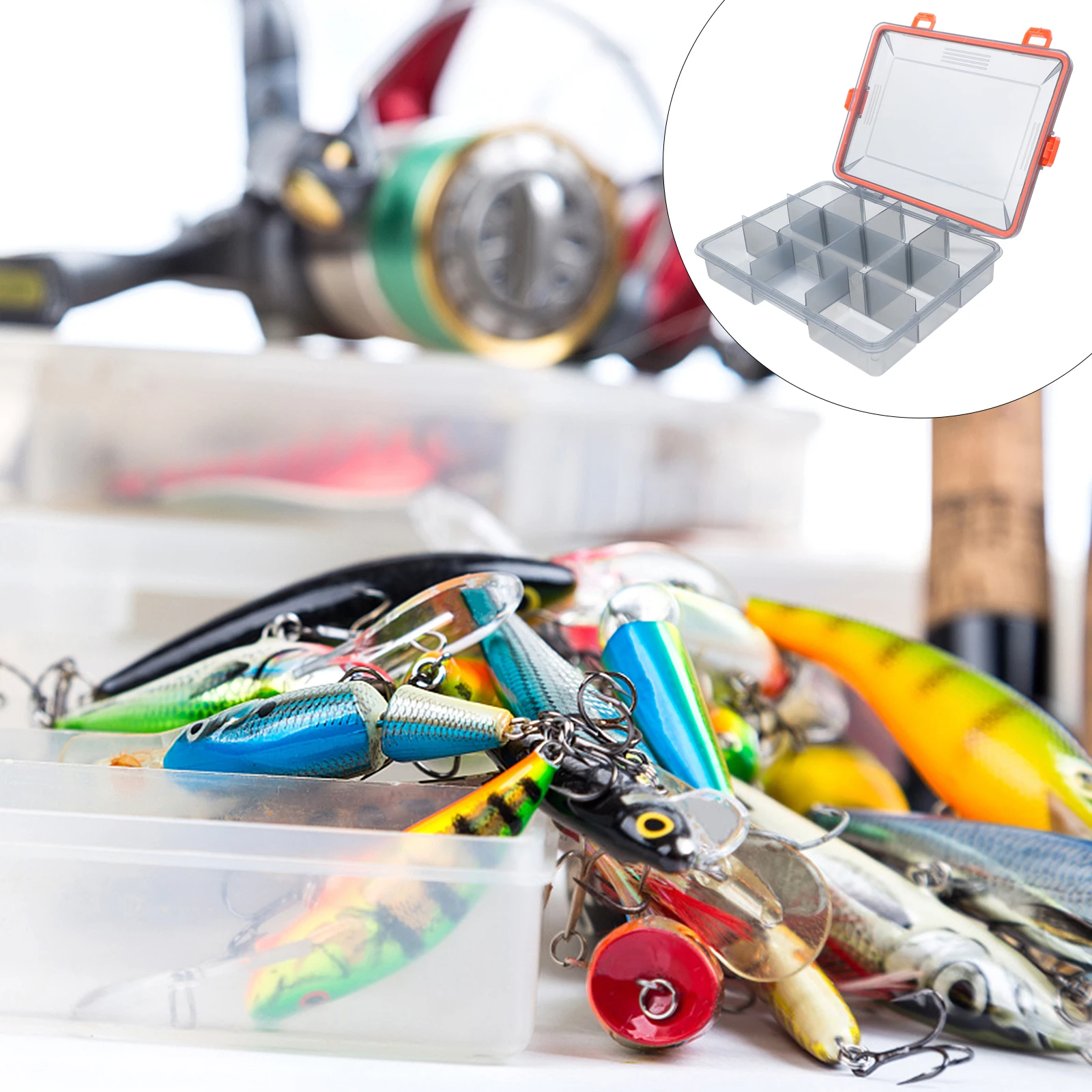 1pc Large Capacity Waterproof Plastic Storage Organizer For Hooks Baits Lures Fishing Accessories Double Layer
1pc Large Capacity Waterproof Plastic Storage Organizer For Hooks Baits Lures Fishing Accessories Double Layer