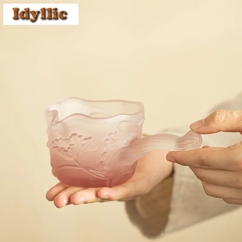 200ml Glass Moonlight Over The Lotus Pond Side Handle Tea Pitcher Tea Divider Cha Hai Dispenser Justice Cup Fair Mug Tea Items
200ml Glass Moonlight Over The Lotus Pond Side Handle Tea Pitcher Tea Divider Cha Hai Dispenser Justice Cup Fair Mug Tea Items
