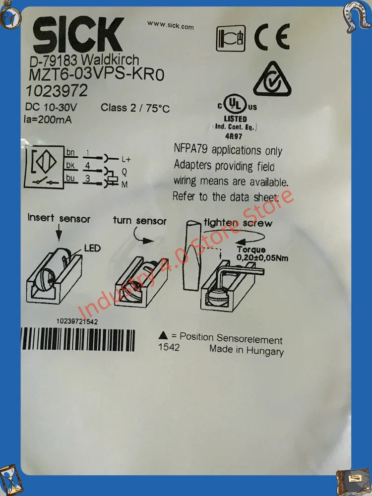 Magnetic switch new in box MZT6-03VPS-KR0
Magnetic switch new in box MZT6-03VPS-KR0