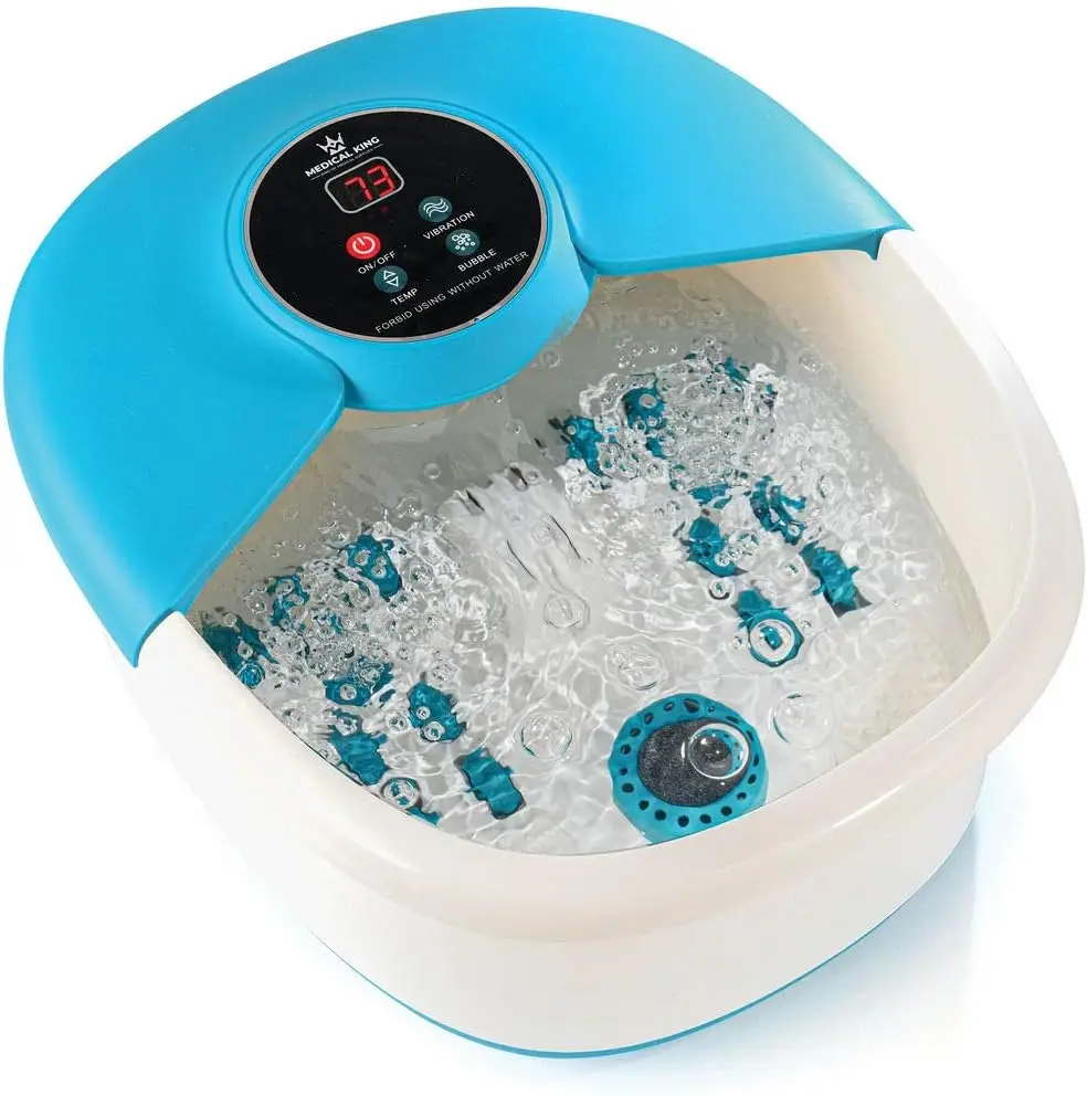 Foot Spa Massager with Heat, 14 Rollers, Adjustable Heating, Bubbles, Vibration - 5 in 1 Relaxation
Foot Spa Massager with Heat, 14 Rollers, Adjustable Heating, Bubbles, Vibration - 5 in 1 Relaxation