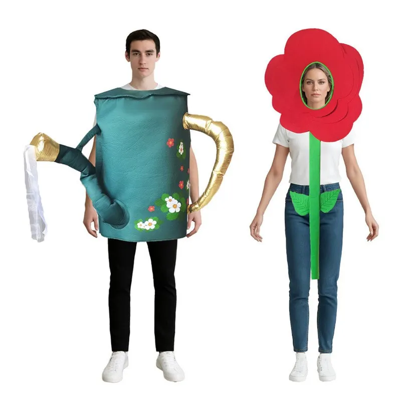 Halloween Couple Performance Outfits Rose Flower Sprinkler Coat Flower Sprinkler Company Annual Party Costume
Halloween Couple Performance Outfits Rose Flower Sprinkler Coat Flower Sprinkler Company Annual Party Costume