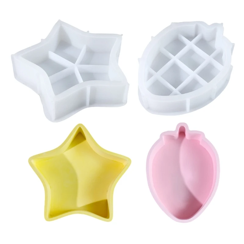 DIY Cute Strawberry Star Shaped Storage Box Silicone Mold Desktop Decoration Fruit Tray Jewelry Trinkets Storage Plate Mould
DIY Cute Strawberry Star Shaped Storage Box Silicone Mold Desktop Decoration Fruit Tray Jewelry Trinkets Storage Plate Mould