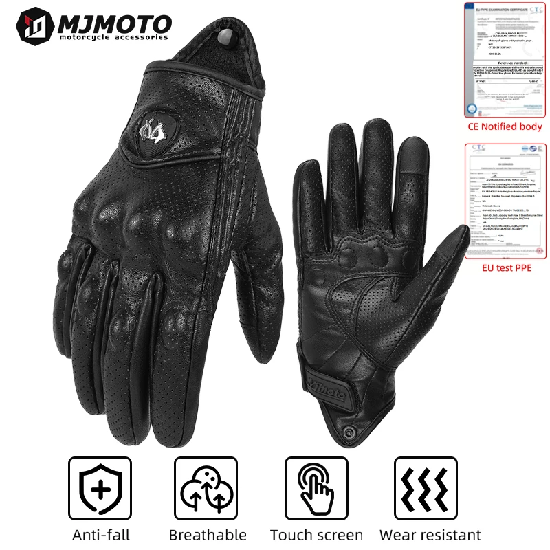Классические кожаные мотоциклетные перчатки в стиле ретро для мужчин и женщин, перчатки для мотокросса с сенсорным экраном, противоскользящие мотоциклетные перчатки с дышащим отверстием
Классические кожаные мотоциклетные перчатки в стиле ретро для мужчин и женщин, перчатки для мотокросса с сенсорным экраном, противоскользящие мотоциклетные перчатки с дышащим отверстием