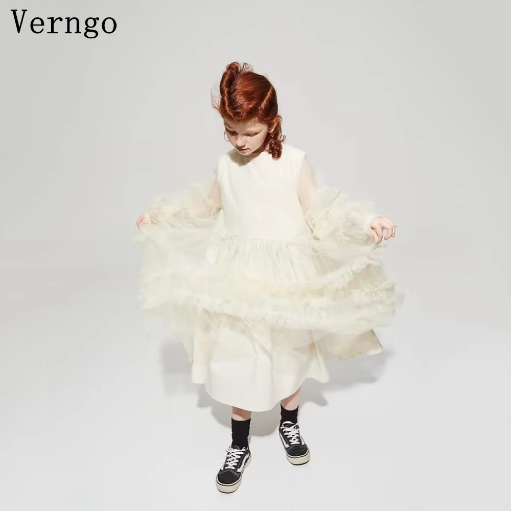 Детское нарядное платье Verngo из шифона цвета слоновой кости с круглым вырезом, длинными рукавами, А-силуэта, мини, с цветочным узором, элегантное праздничное платье, на заказ
Детское нарядное платье Verngo из шифона цвета слоновой кости с круглым вырезом, длинными рукавами, А-силуэта, мини, с цветочным узором, элегантное праздничное платье, на заказ