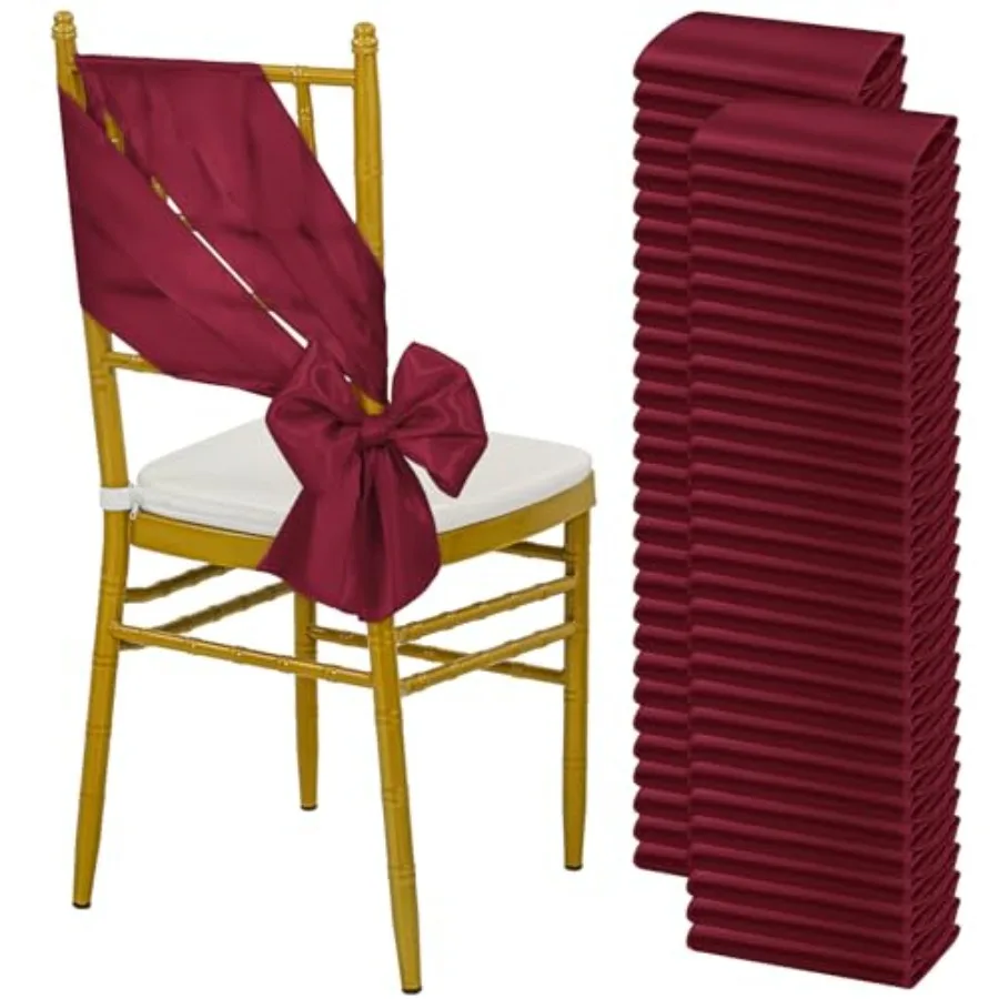 Satin Chair Sashes Bows, Chair Ribbon Ties Back Sash Bow Chair Decorative for Wedding Birthday Banquet Party Hotel Event Chair
Satin Chair Sashes Bows, Chair Ribbon Ties Back Sash Bow Chair Decorative for Wedding Birthday Banquet Party Hotel Event Chair